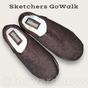Sketchers GoWalk Chocolate Brown Foam Fit Low Back Shoes Size 8